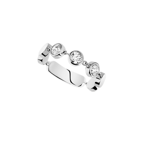 Women Jewellery  MESSIKA, D-Vibes MM White Gold Diamond Ring, SKU: 12991-WG | watchphilosophy.co.uk
