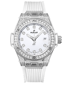 Big Bang One Click Steel White Pave / 33mm