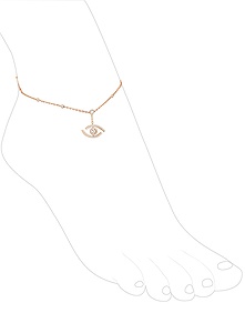 Lucky Eye Pave Anklet