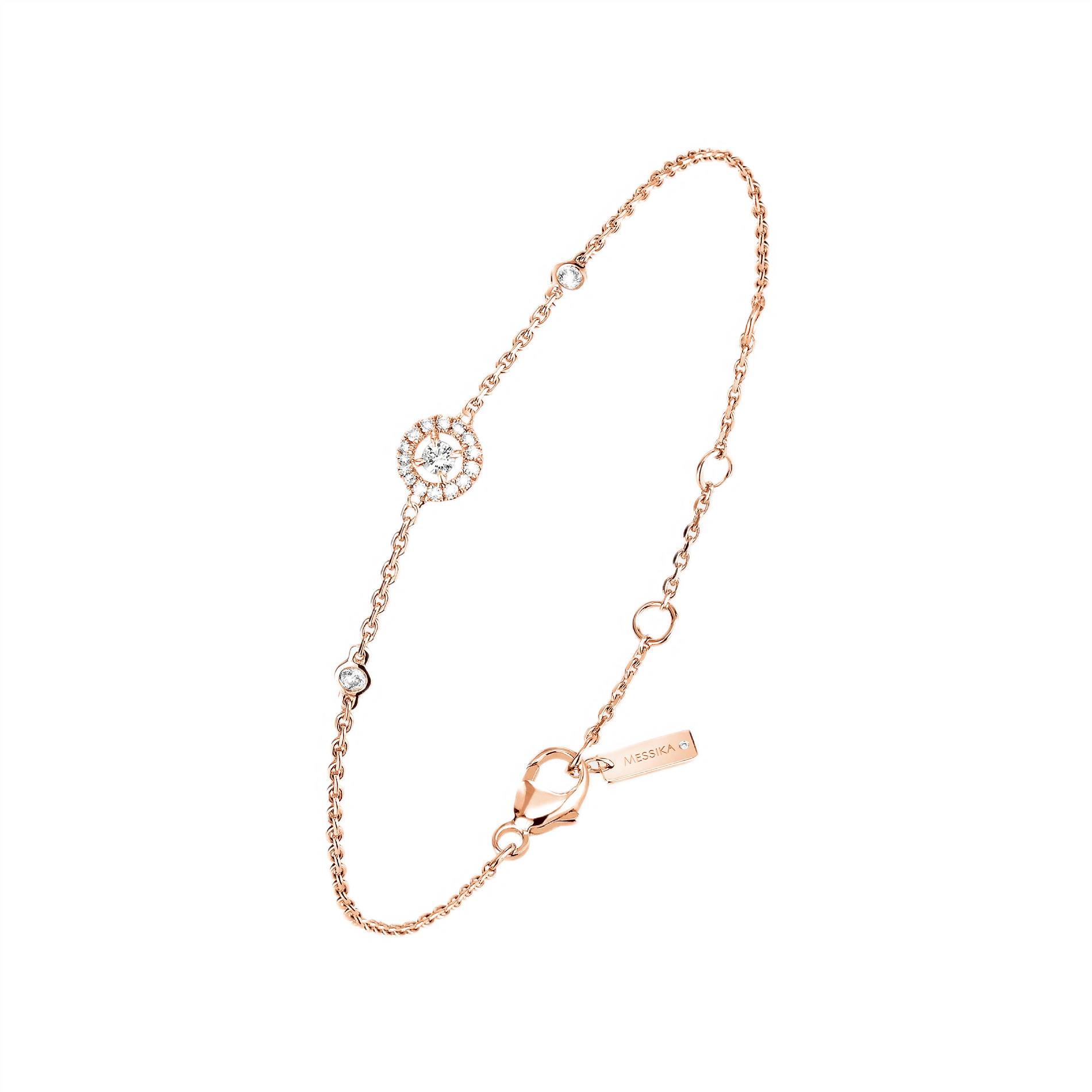 Women Jewellery  MESSIKA, Joy XS Diamond Pink Gold Bracelet, SKU: 05337-PG | watchphilosophy.co.uk