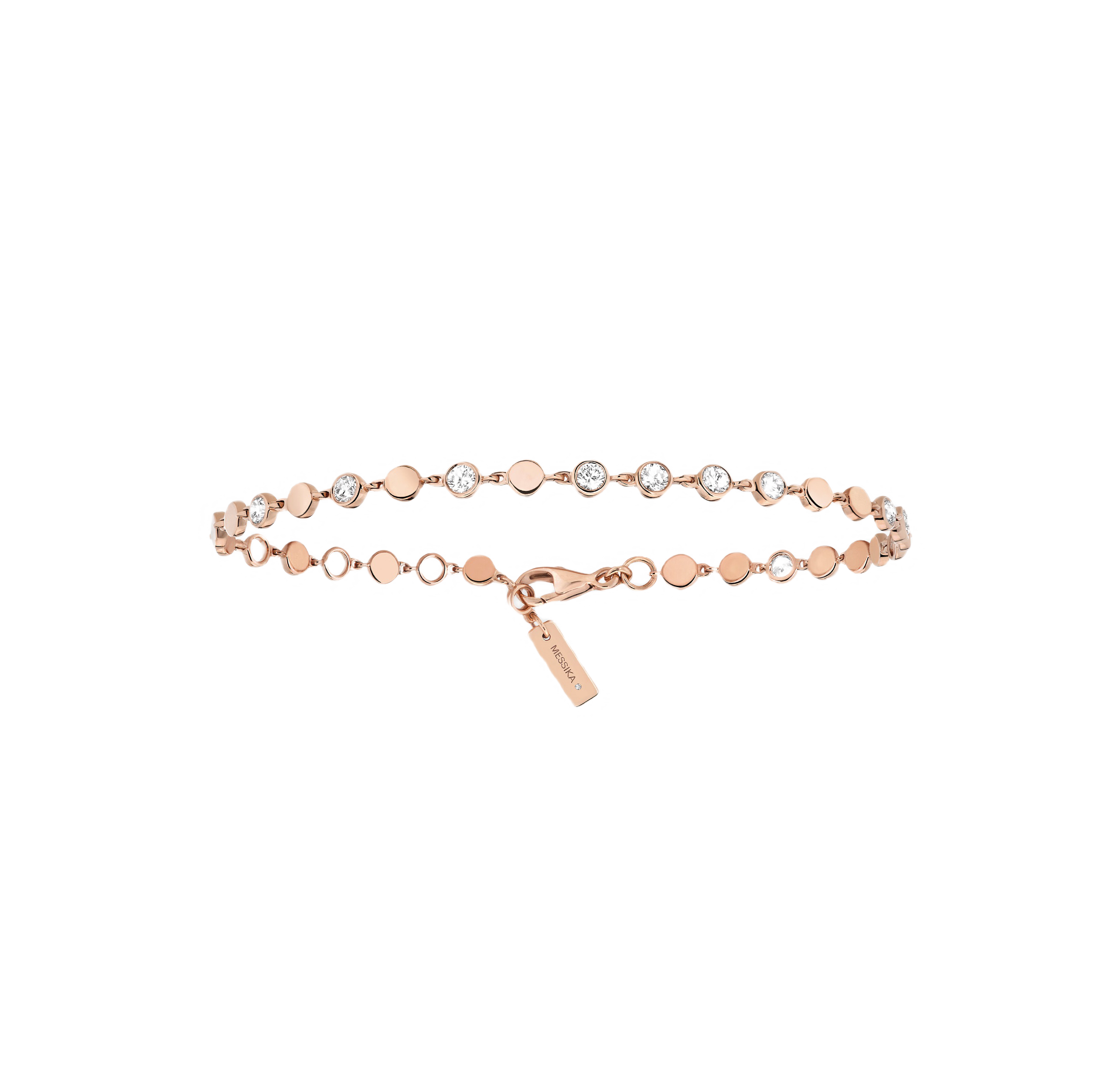Women Jewellery  MESSIKA, D-Vibes SM Pink Gold Diamond Bracelet, SKU: 12350-PG | watchphilosophy.co.uk