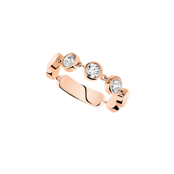 Women Jewellery  MESSIKA, D-Vibes MM Pink Gold Diamond Ring, SKU: 12991-PG | watchphilosophy.co.uk