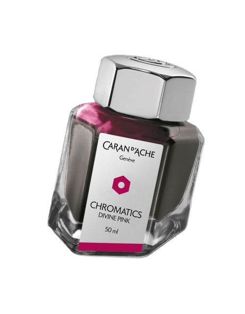  CARAN D’ACHE, Chromatics Divine Pink Ink Bottle 50 ml, SKU: 8011.080 | watchphilosophy.co.uk
