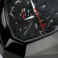Men's watch / unisex  HAMILTON, Ventura Elvis80 Skeleton Auto / 42,5mm x 44,6mm, SKU: H24535332 | watchphilosophy.co.uk