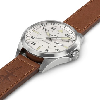 Men's watch / unisex  HAMILTON, Khaki Aviation Pilot Day Date Auto / 42mm, SKU: H64635550 | watchphilosophy.co.uk