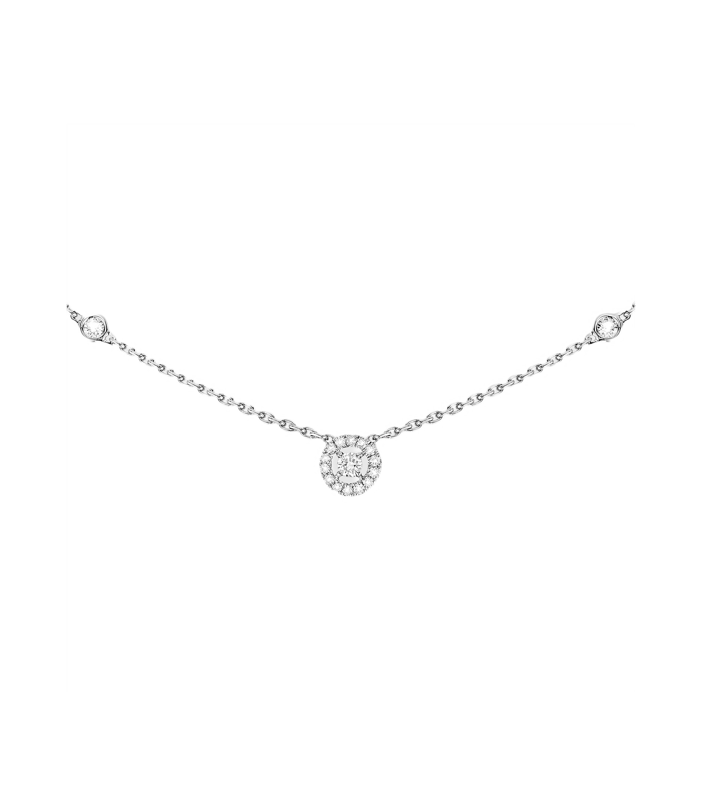 Women Jewellery  MESSIKA, Joy XS Diamond White Gold Necklace, SKU: 05370-WG | watchphilosophy.co.uk