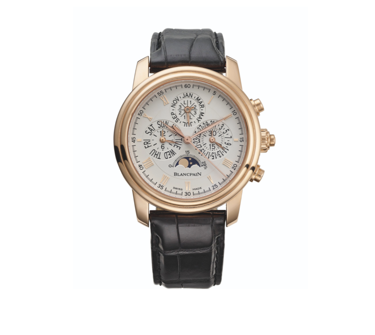 Men's watch / unisex  BLANCPAIN, Le Brassus Chronograph Perpetual / 42mm, SKU: 4286P-3642A-55B | watchphilosophy.co.uk