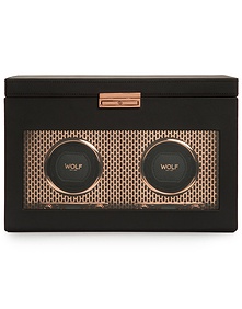 Axis Double Watch Winder With Storage