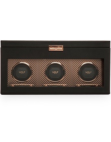 Axis Triple Watch Winder With Storage