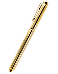 Chevron Gilt Rollerball Pen