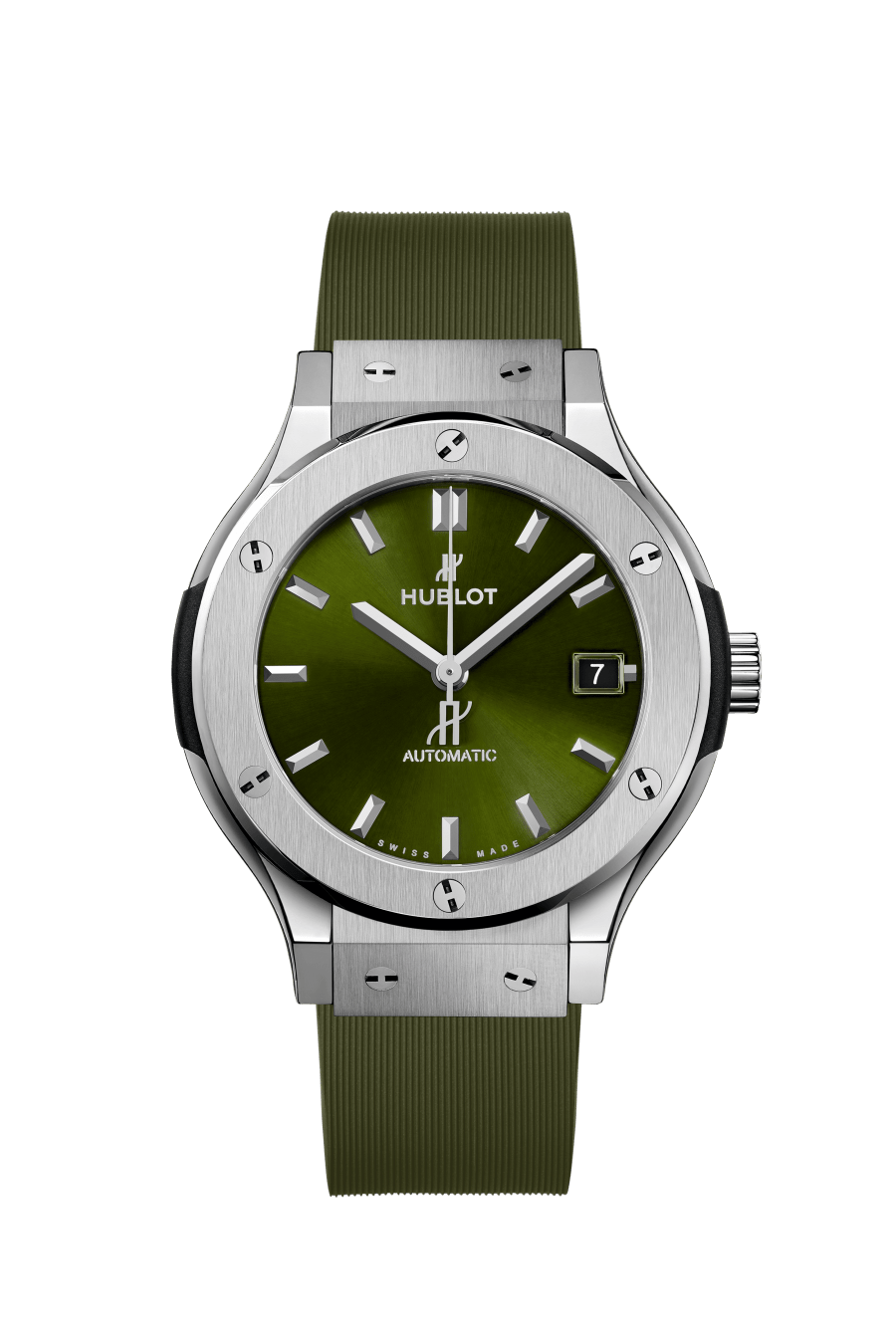 Men's watch / unisex  HUBLOT, Classic Fusion Titanium Green / 38mm, SKU: 565.NX.8970.RX | watchphilosophy.co.uk