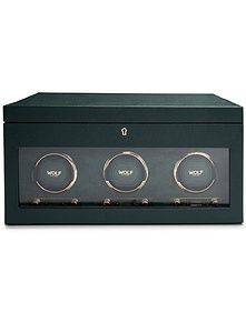 British Racing Triple Watch Winder With Storage