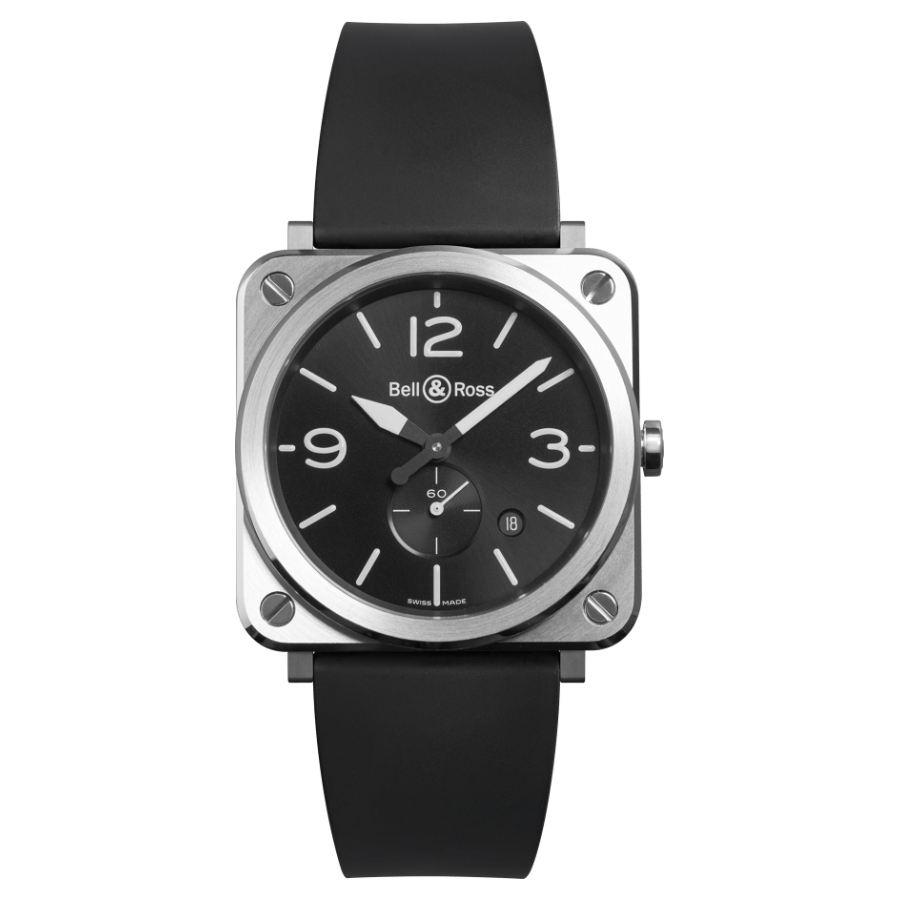 Men's watch / unisex  BELL & ROSS, BR S Steel / 39mm, SKU: BRS-BLC-ST | watchphilosophy.co.uk