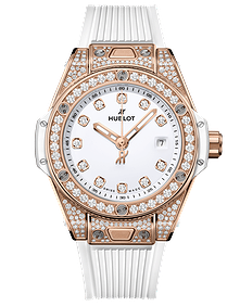 Big Bang One Click King Gold White Pave / 33mm