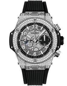 Big Bang Unico Titanium Pave / 42mm