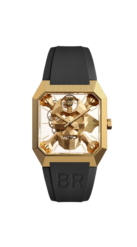 Men's watch / unisex  BELL & ROSS, BR 01 Cyber Skull Bronze / 46mm, SKU: BR01-CSK-BR/SRB | watchphilosophy.co.uk