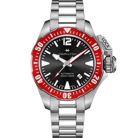 Men's watch / unisex  HAMILTON, Khaki Navy Frogman Auto / 42mm, SKU: H77725135 | watchphilosophy.co.uk
