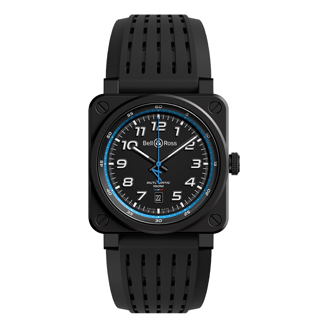 Men's watch / unisex  BELL & ROSS, BR 03-92 A522 / 42mm, SKU: BR0392-A522-CE/SRB | watchphilosophy.co.uk