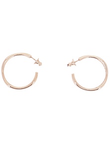 Elegance Pink Silver Earrings