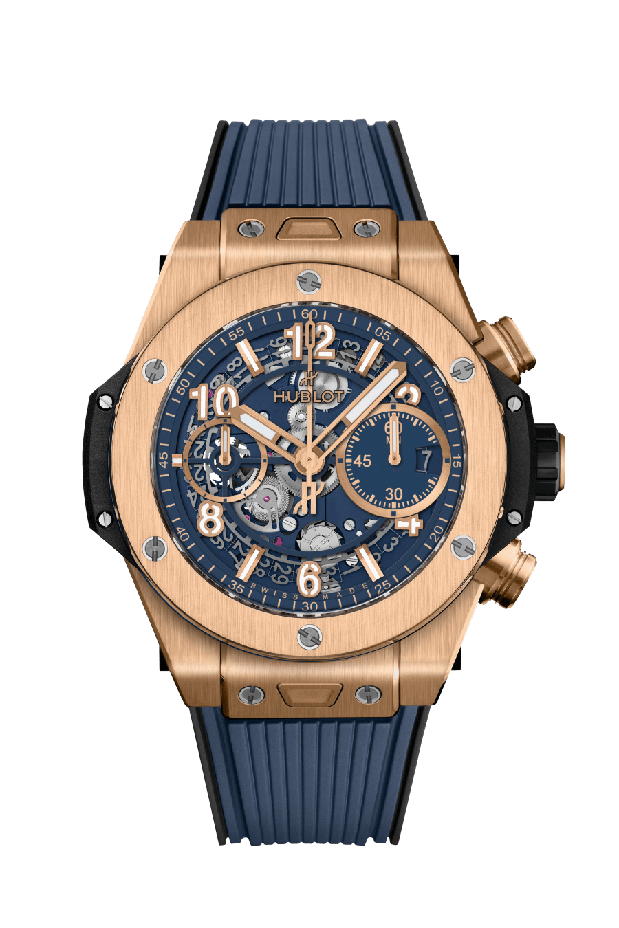Men's watch / unisex  HUBLOT, Big Bang Unico King Gold Blue / 42mm, SKU: 441.OX.5181.RX | watchphilosophy.co.uk