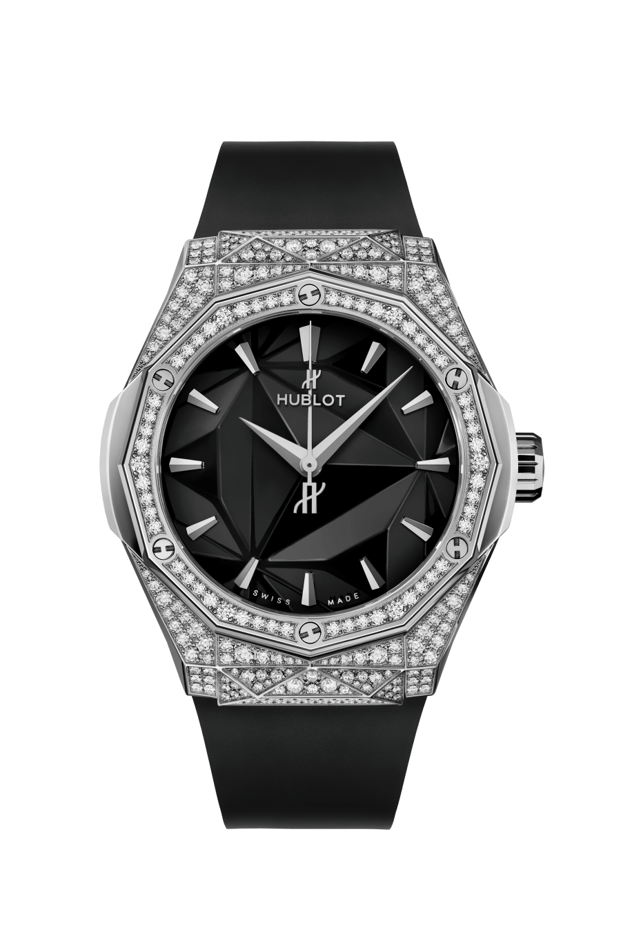 Men's watch / unisex  HUBLOT, Classic Fusion Orlinski Titanium Pave / 40mm, SKU: 550.NS.1800.RX.1604.ORL19 | watchphilosophy.co.uk