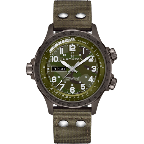 Men's watch / unisex  HAMILTON, Khaki Aviation X-Wind Auto / 45mm, SKU: H77775960 | watchphilosophy.co.uk