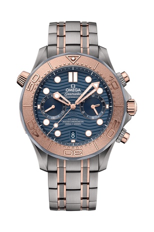 Men's watch / unisex  OMEGA, Diver 300m Co Axial Master Chronometer Chronograph / 44mm, SKU: 210.60.44.51.03.001 | watchphilosophy.co.uk