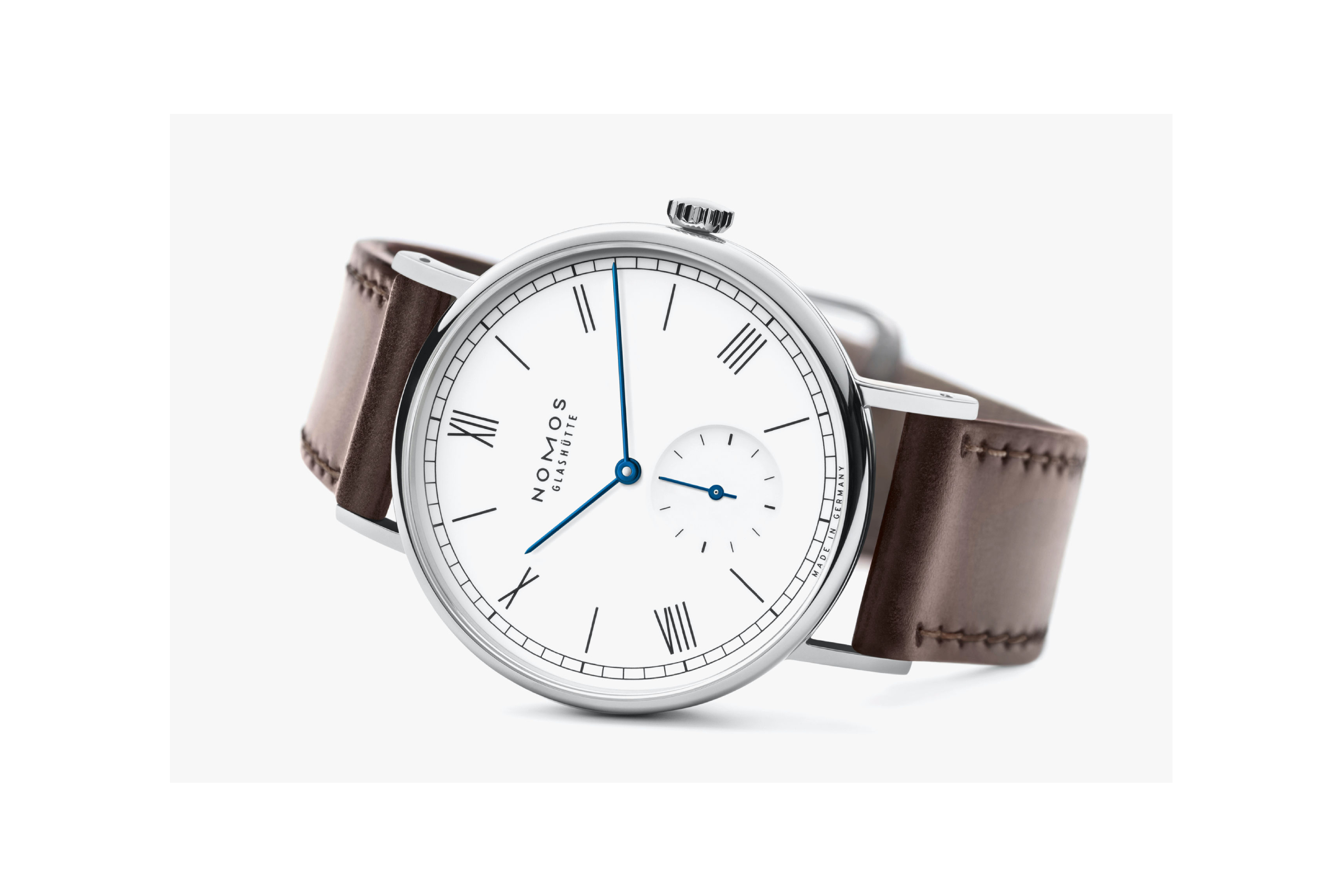 Men's watch / unisex NOMOS GLASHÜTTE, Ludwig 38 Enamel White / 37.5mm, SKU: 237 | watchphilosophy.co.uk