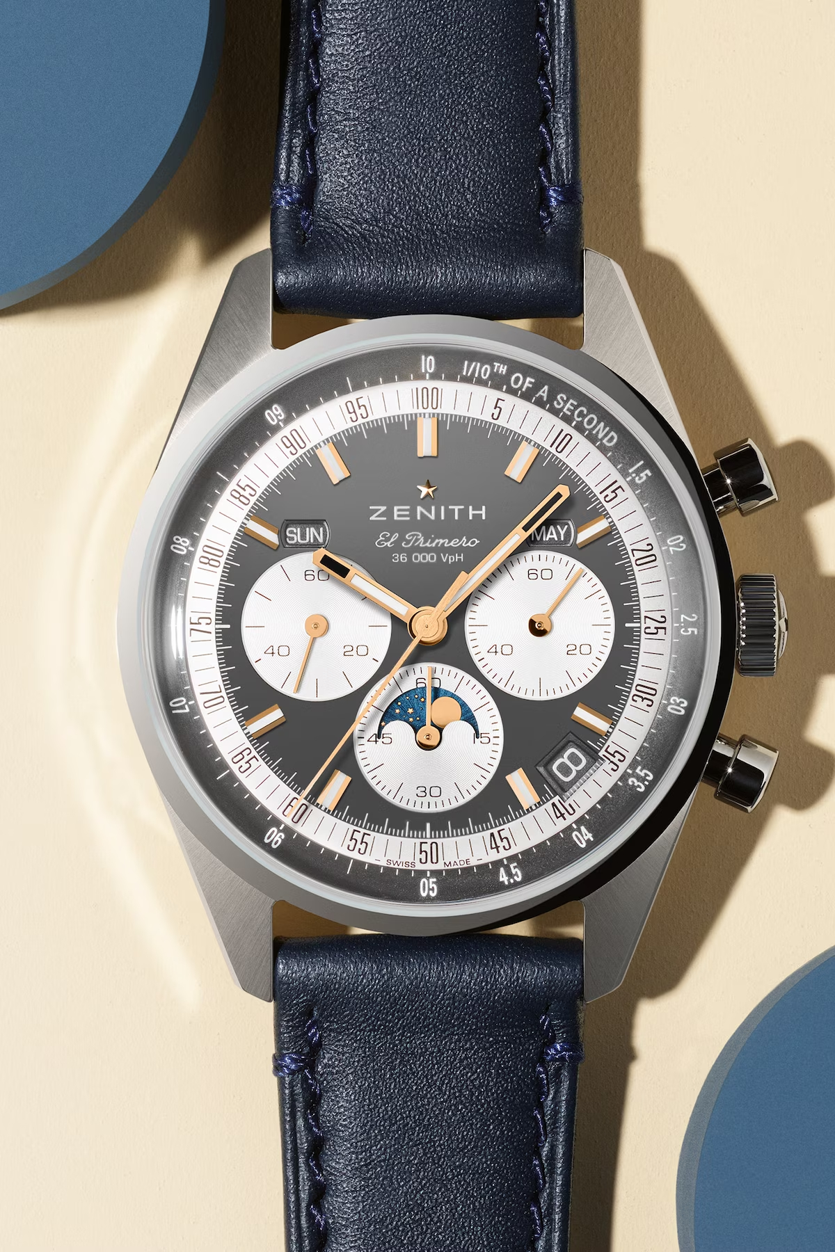 Men's watch / unisex ZENITH, Chronomaster Original Triple Calendar / 38mm, SKU: 03.3400.3610/39.C910 | watchphilosophy.co.uk