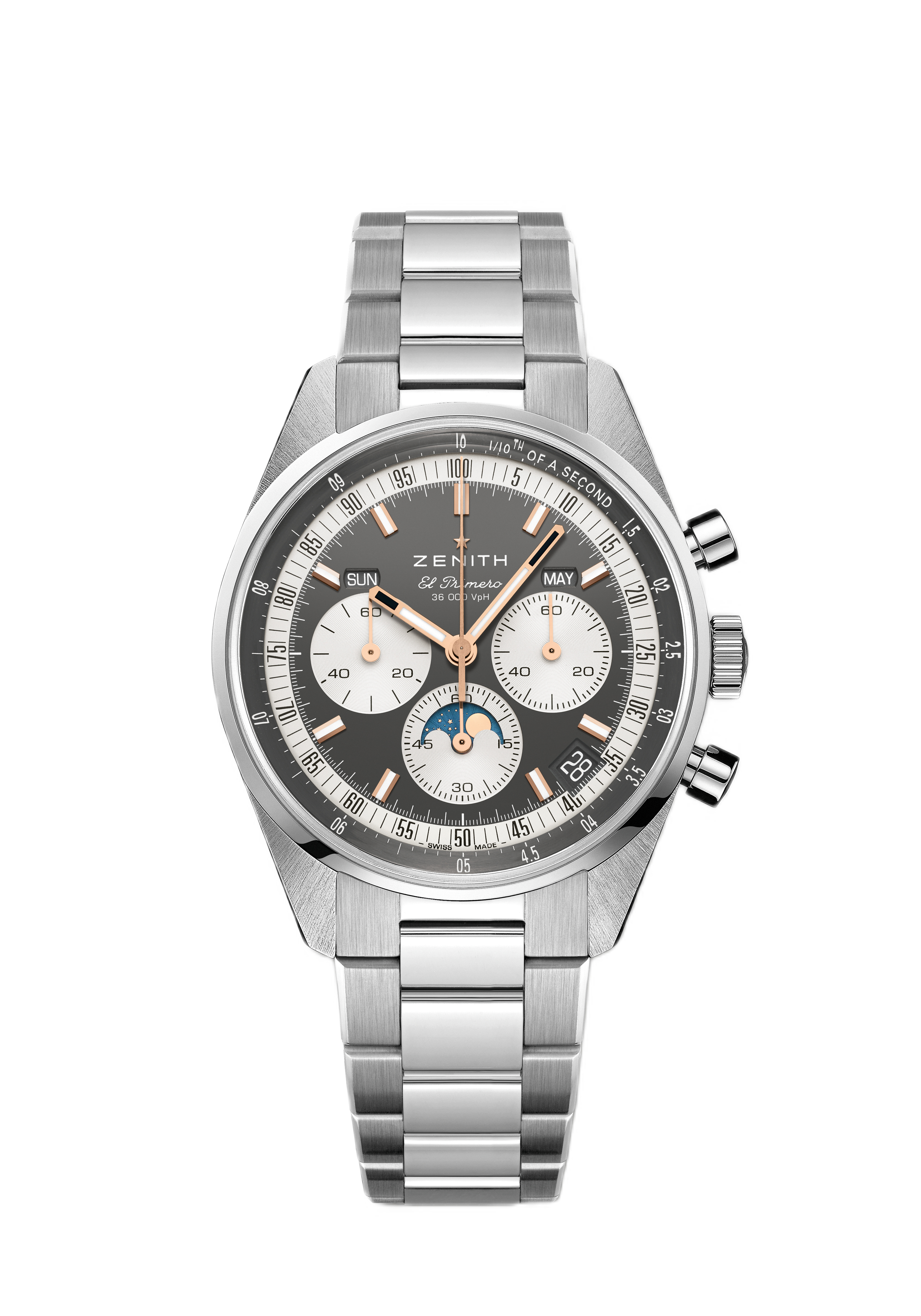 Men's watch / unisex ZENITH, Chronomaster Original Triple Calendar / 38mm, SKU: 03.3400.3610/39.M3200 | watchphilosophy.co.uk