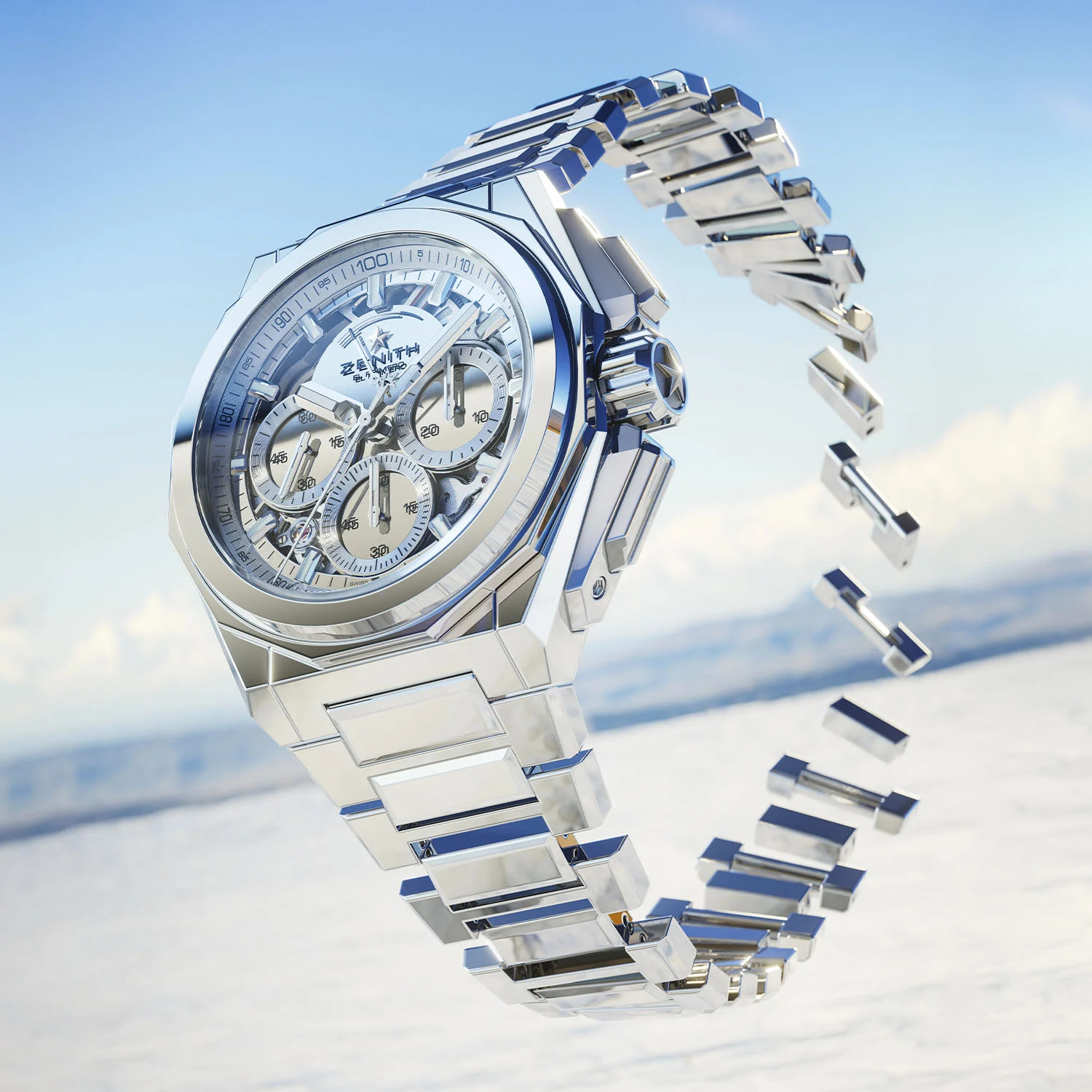 Men's watch / unisex ZENITH, Defy Extreme Mirror / 45mm, SKU: 03.9102.9004/90.I001 | watchphilosophy.co.uk