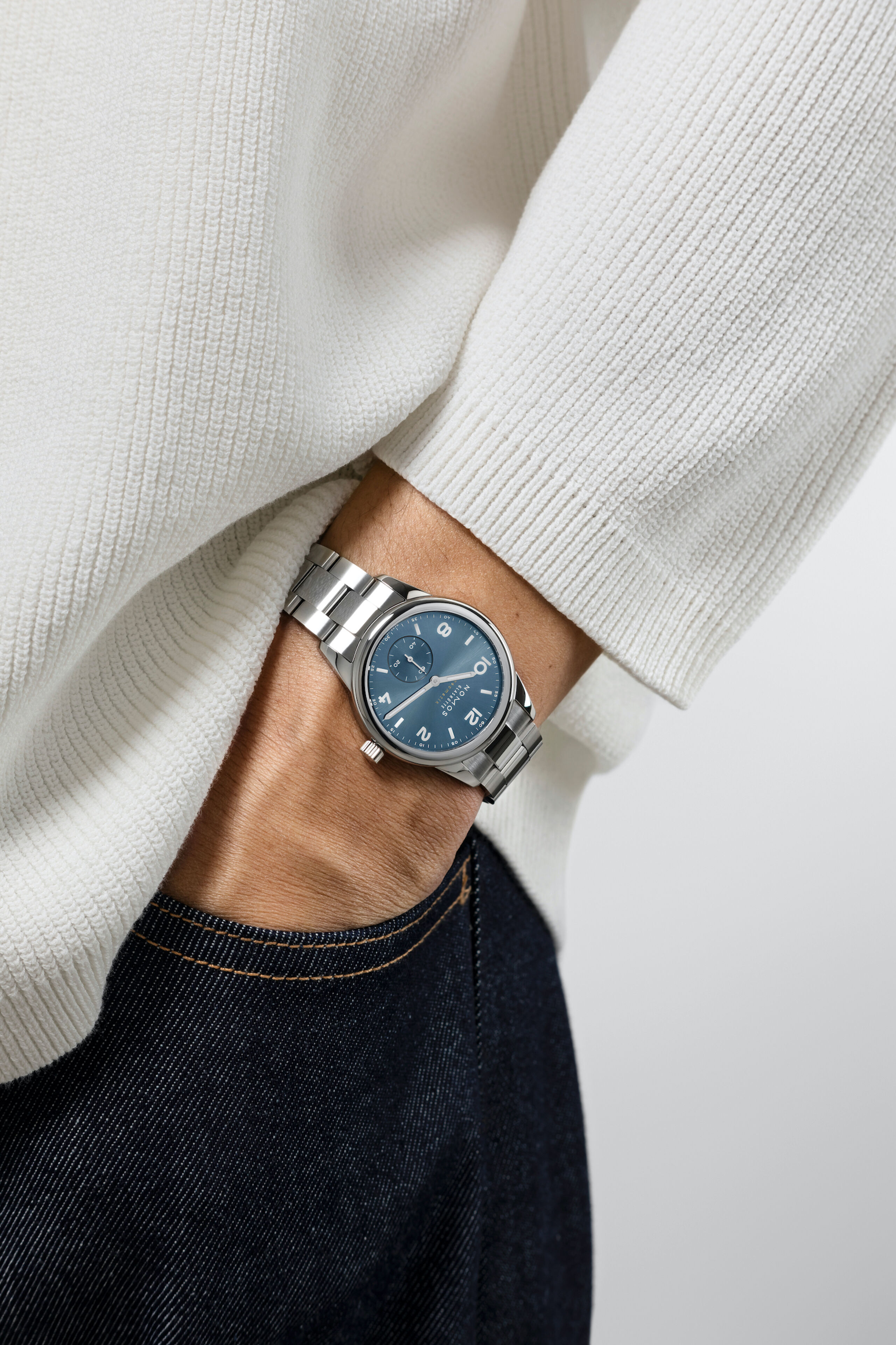 Men's watch / unisex NOMOS GLASHÜTTE, Club Sport Neomatik Polar / 37mm, SKU: 750 | watchphilosophy.co.uk