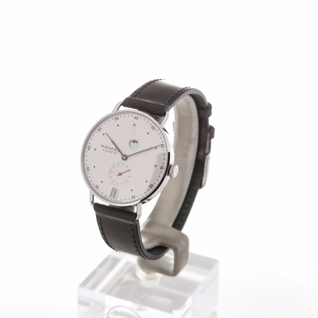 Men's watch / unisex NOMOS GLASHÜTTE, Metro Date Power Reserve / 37mm, SKU: 1101 | watchphilosophy.co.uk