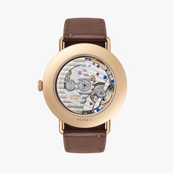 Men's watch / unisex  NOMOS GLASHÜTTE, Metro Rose Gold Neomatik 39 / 38.50mm, SKU: 1180 | watchphilosophy.co.uk