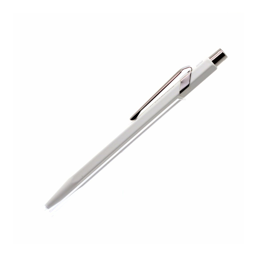 CARAN D’ACHE, 849 Pop Line White Ballpoint Pen, with holder, SKU: 849.502 | watchphilosophy.co.uk