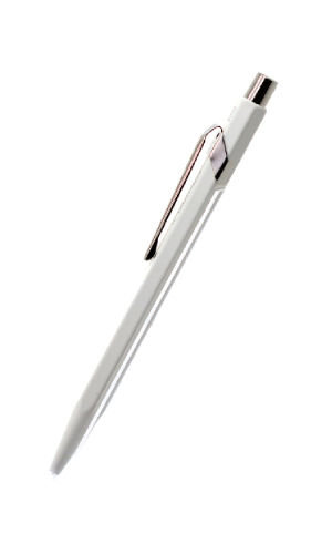 CARAN D’ACHE, 849 Pop Line White Ballpoint Pen, with holder, SKU: 849.502 | watchphilosophy.co.uk