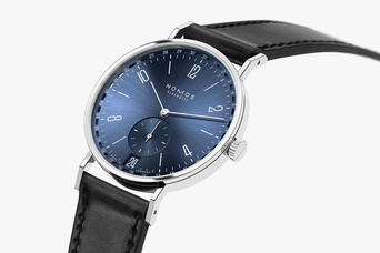 Men's watch / unisex NOMOS GLASHÜTTE, Tangente 2Date Blue / 37.50mm, SKU: 136 | watchphilosophy.co.uk