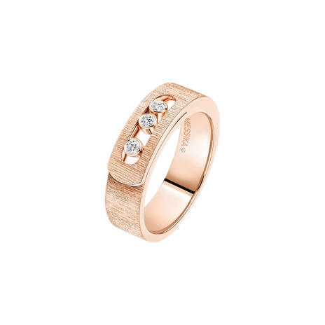 Women Jewellery / Unisex  MESSIKA, Move Noa Ciselé Pink Gold Diamond Ring, SKU: 14482-PG | watchphilosophy.co.uk