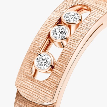 Women Jewellery / Unisex  MESSIKA, Move Noa Ciselé Pink Gold Diamond Ring, SKU: 14482-PG | watchphilosophy.co.uk