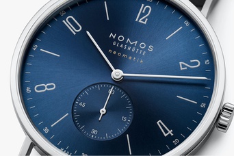 Men's watch / unisex NOMOS GLASHÜTTE, Tangente Neomatik 39 Blue Gold / 38.50mm, SKU: 145 | watchphilosophy.co.uk