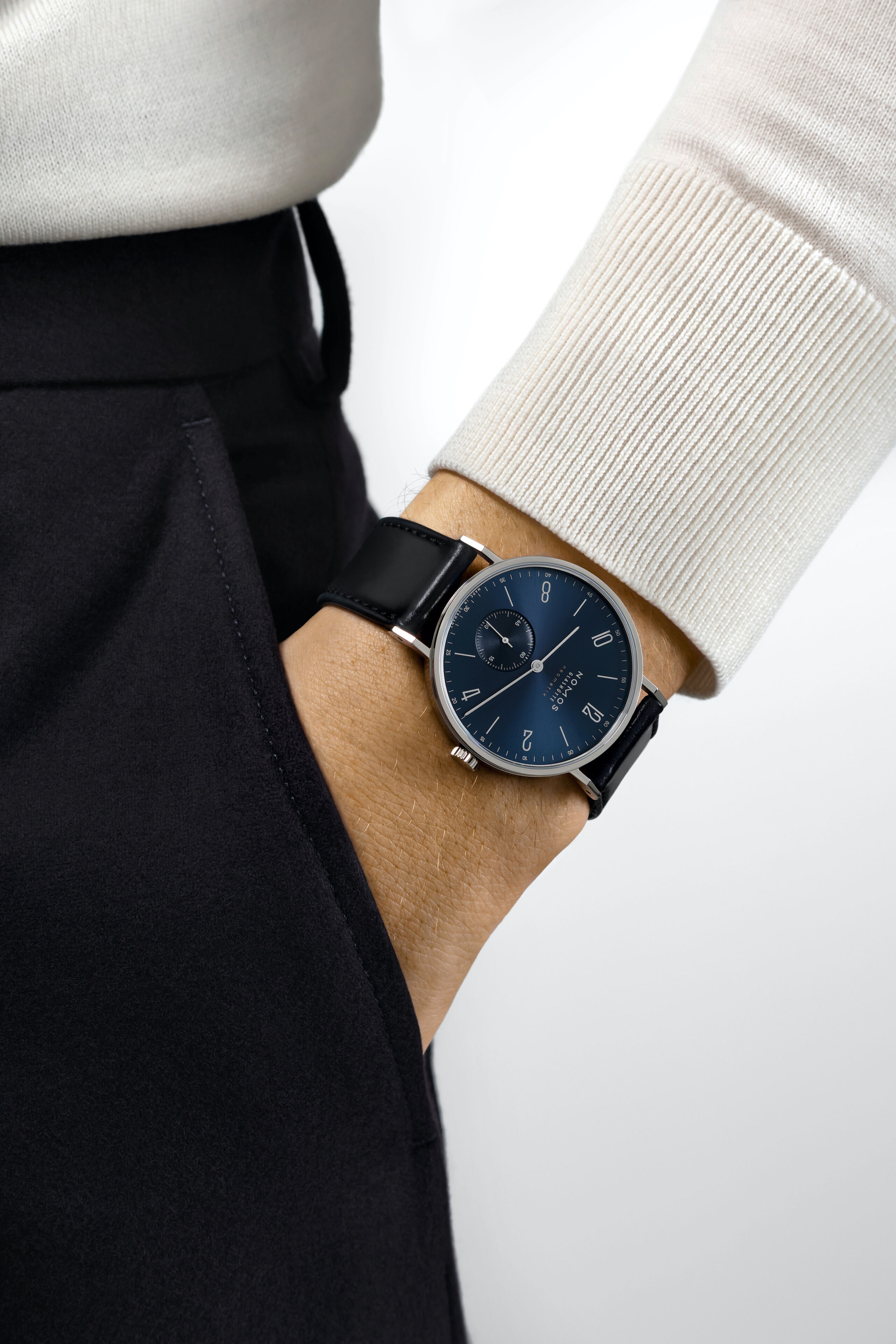 Men's watch / unisex NOMOS GLASHÜTTE, Tangente Neomatik 39 Blue Gold / 38.50mm, SKU: 145 | watchphilosophy.co.uk
