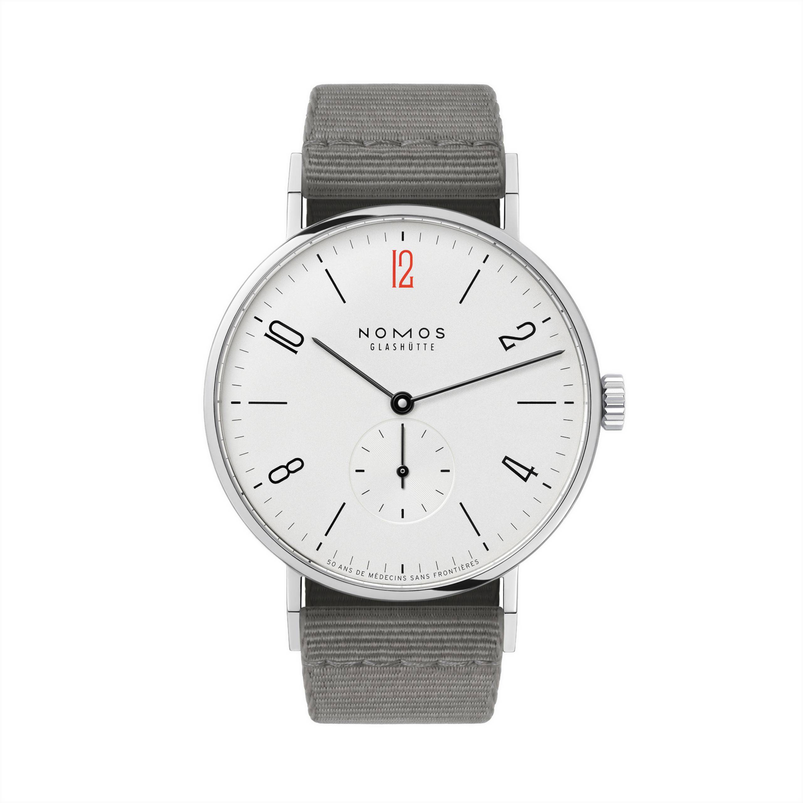 Men's watch / unisex NOMOS GLASHÜTTE, Tangente 38 - 50 Ans De Medecins Sans Frontieres / 37.50mm, SKU: 165.S50 | watchphilosophy.co.uk