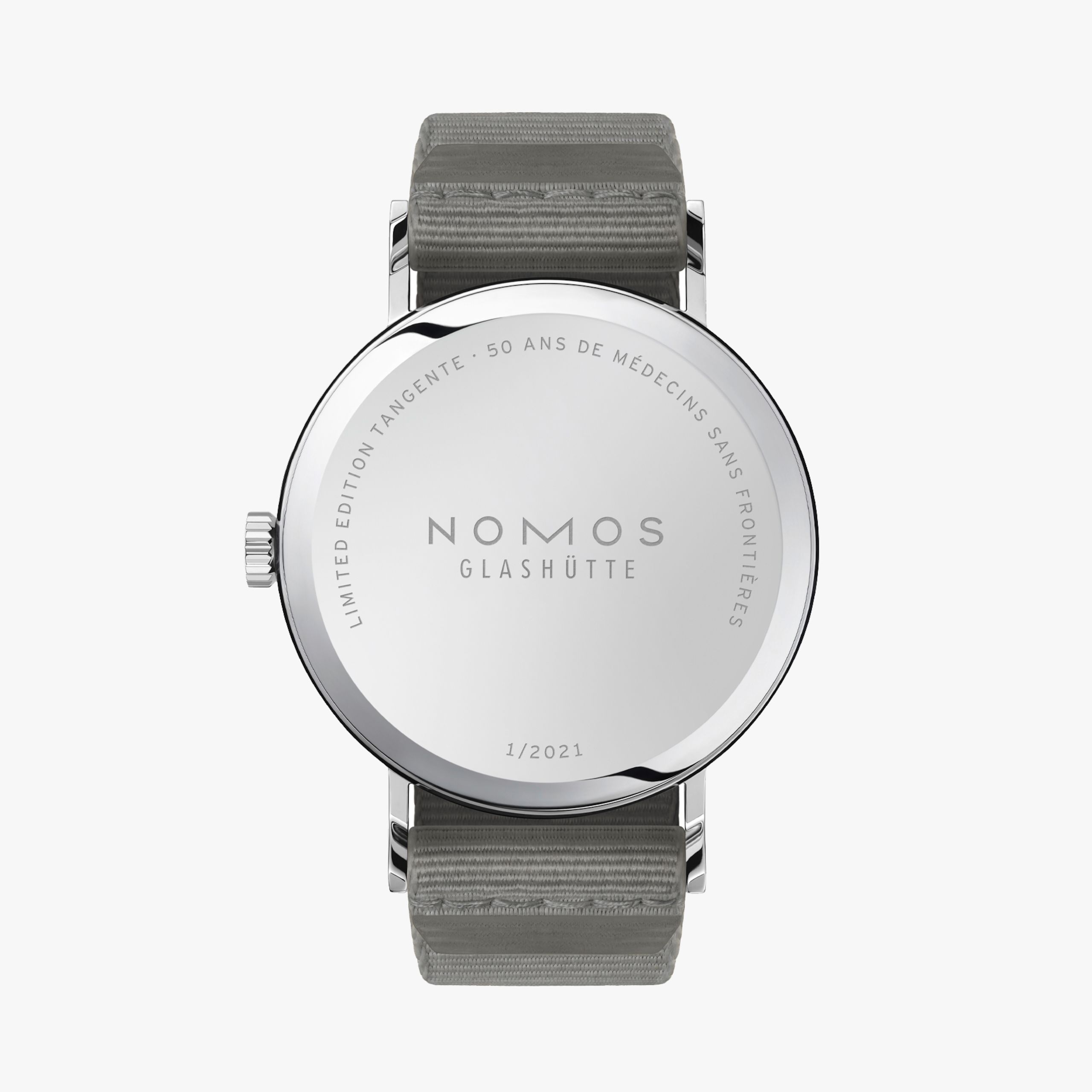 Men's watch / unisex NOMOS GLASHÜTTE, Tangente 38 - 50 Ans De Medecins Sans Frontieres / 37.50mm, SKU: 165.S50 | watchphilosophy.co.uk
