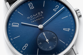 Ladies' watch NOMOS GLASHÜTTE, Tangente Neomatik Blue Gold / 35mm, SKU: 191 | watchphilosophy.co.uk