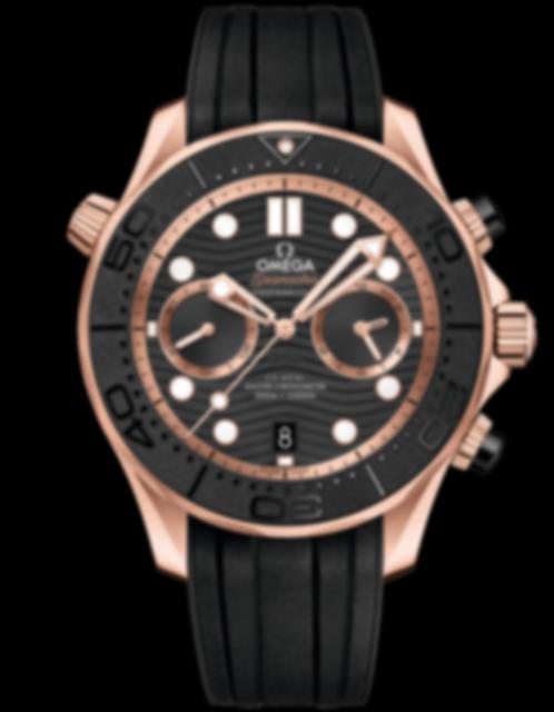 Men's watch / unisex OMEGA, Diver 300m Co Axial Master Chronometer Chronograph / 44mm, SKU: 210.62.44.51.01.001 | watchphilosophy.co.uk