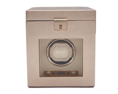 WOLF 1834, Palermo Single Watch Winder With Jewellery Storage, SKU: 213716 | watchphilosophy.co.uk
