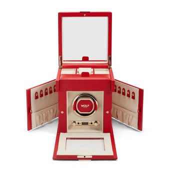 WOLF 1834, Palermo Single Watch Winder With Jewellery Storage, SKU: 213772 | watchphilosophy.co.uk