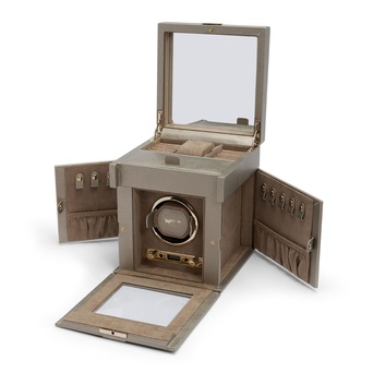WOLF 1834, Palermo Single Watch Winder With Jewellery Storage, SKU: 213778 | watchphilosophy.co.uk