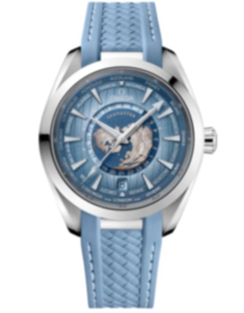 Men's watch / unisex OMEGA, Seamaster Aqua Terra 150m Co Axial Master Chronometer GMT Worldtimer / 43mm, SKU: 220.12.43.22.03.002 | watchphilosophy.co.uk