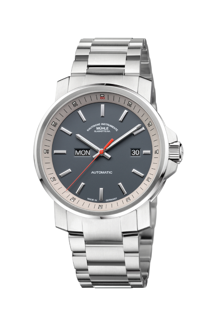 Men's watch / unisex MÜHLE-GLASHÜTTE, 29ER Day/Date / 42.4 mm, SKU: M1-25-34-MB | watchphilosophy.co.uk